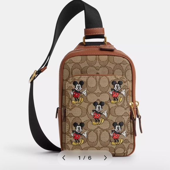 Disney X Coach Track Pack 14 In Signature Jacquard
With Mickey Mouse - Picture 1 of 16